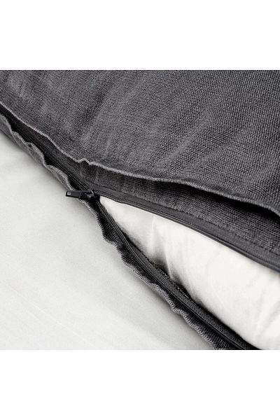 IKEA Κάλυμμα για μαξιλάρι Dytag, Σκούρο Γκρι, 65x65 εκ