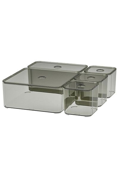 IKEA 5 Piece Makeup Storage Set - 20X20X10 cm Quality Organizer