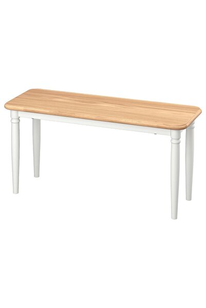 IKEA bank, meşe-beyaz, 90x35 cm