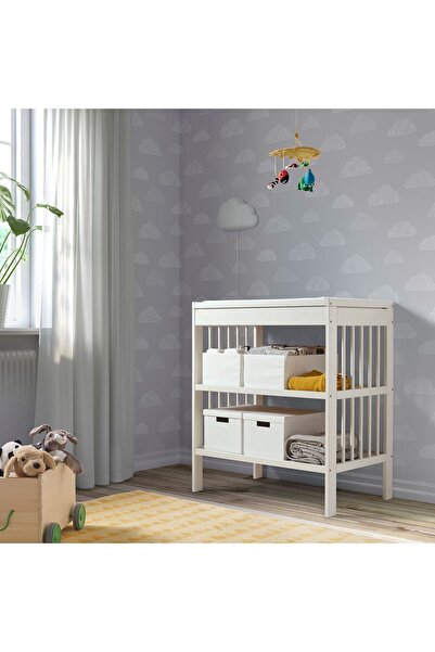 IKEA alt değiştirme masası, beyaz, 82x54x93 cm