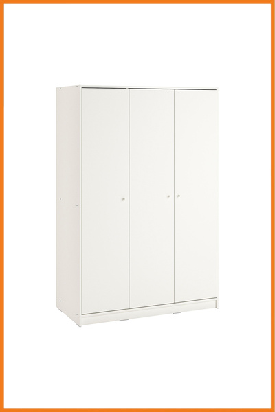 Alony Home Gardırop 3 Kapaklı Kulplu Raflı Askılıklı Mdf Sunta Elbise Dolabı ...
