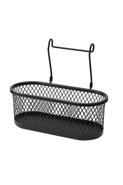 IKEA Hultarp Black Spice Rack - 31X16 cm Metal Wire Basket between Countertop