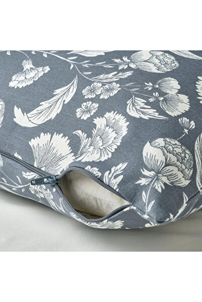 IKEA IDALINNEA 50x50 cm Dark Grey-Blue Throw Pillow Cover