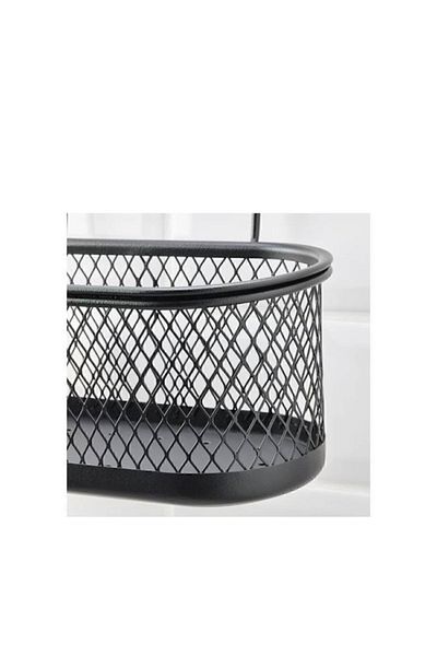IKEA Hultarp Black Spice Rack - 31X16 cm Metal Wire Basket between Countertop
