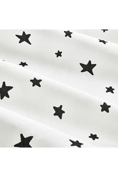 IKEA White-Black Single Fitted Sheet