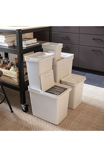 IKEA Hallbar Box, Light Gray