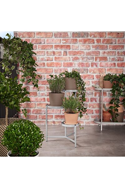 IKEA çiçeklik, açık gri, 58 cm