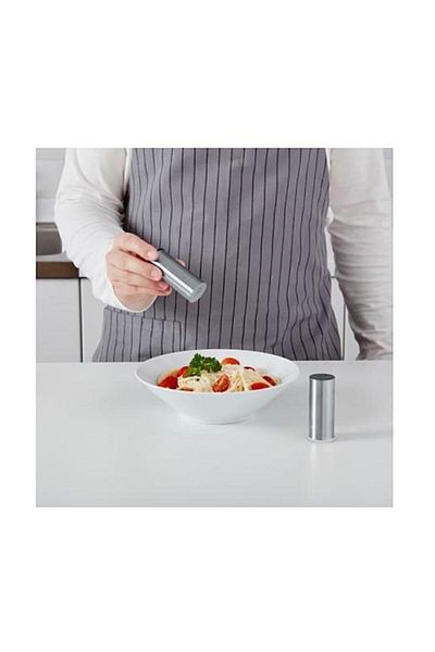 IKEA Metal Salted Plates Black Pepper Pot