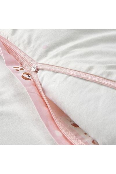 IKEA Double Sided Baby Duvet Cover Set Meridyendukkan Pink Color Dog Theme 110x125/35x55 Cm