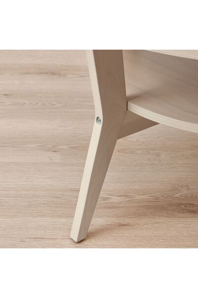 IKEA Orta Sehpa, Huş Ağacı, Çap: 80 cm Yükseklik: 42 cm