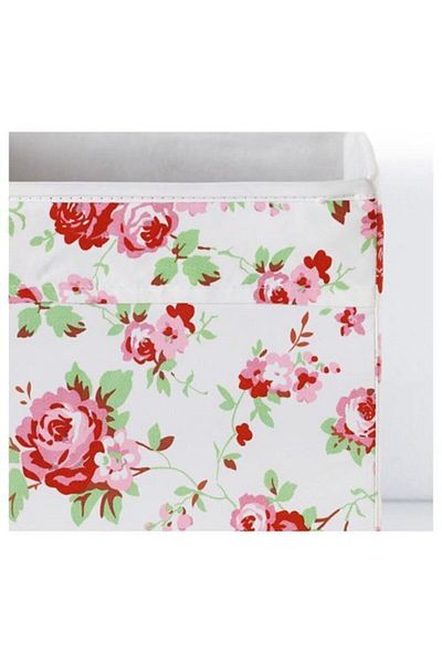 IKEA Organizer Box Flower Patterned Storage Box 33x38x33 cm