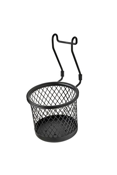 IKEA Στήριγμα μαχαιροπήρουνων Hultarp, Μαύρο 14x16 cm, Μεταλλικό συρμάτινο καλάθι μεταξύ πάγκου