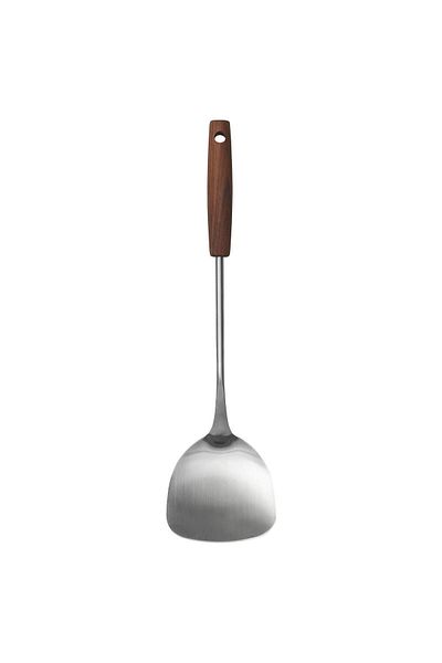 IKEA SLITSTARK 37 cm Stainless Steel-Walnut Spatula - Brown