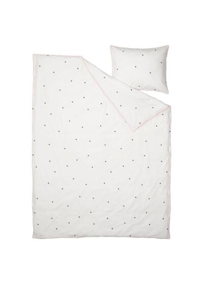 IKEA Vankrets Tek Kişilik Nevresim Takımı, Beyaz, Çocuk, Genç, Fermuarlı