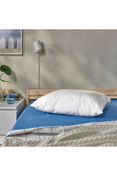 IKEA وسادة بيضاء مقاس 50x60 سم - حشوة مكثفة مرطبة وامتصاص وتبريد