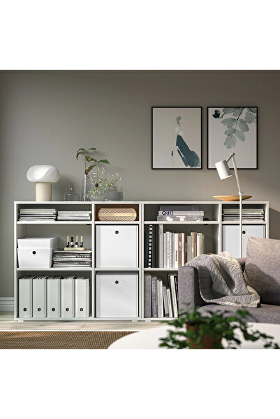 IKEA Plastic KUGGIS box with lid, white, 32x32x32 cm White 1