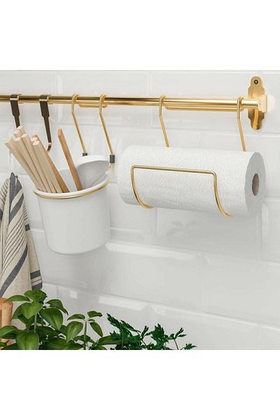 IKEA Βάση μαχαιροπήρουνων Hultarp Gold 14x16 cm - 1 Τεμάχιο