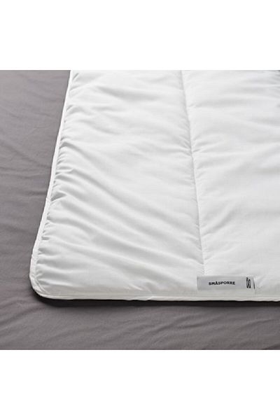 IKEA لحاف صيفي مزدوج لون أبيض مقاس 240x220 سم حشوة ميريديندوكان من الألياف المجوفة