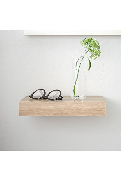 IKEA Lack 30x26 Cm Ağartılmış Meşe Görünümlü Gizli Bağlantılı Ahşap Duvar Rafı