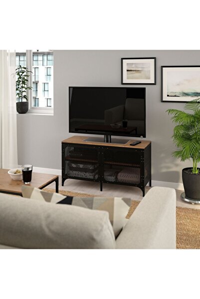 IKEA tv sehpası, siyah, 100x36x54 cm