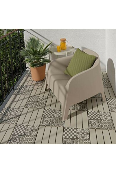 IKEA Parke Balkon Teras Yer Döşemesi Bej 30 X 30 Cm 9 Adet 0.81 M2