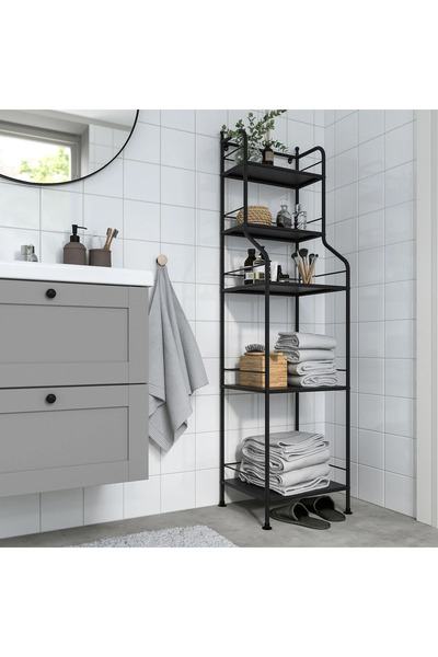 IKEA BANYO RAF ÜNİTESİ, SİYAH, 40x156 cm FRÖSJÖN