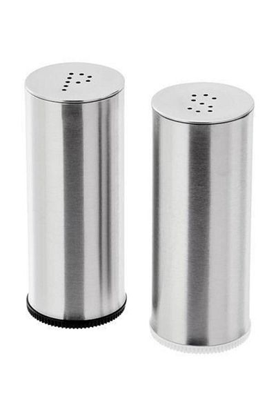 IKEA Metal Salted Plates Black Pepper Pot
