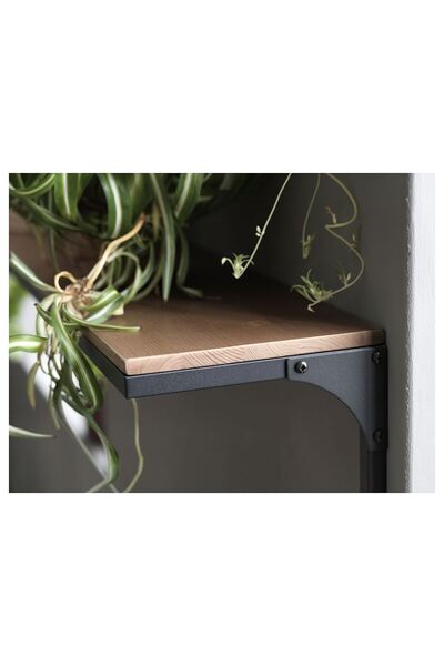 IKEA duvar rafı, siyah, 101x20 cm, 1 adet