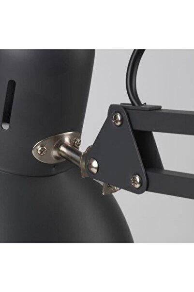 IKEA Kablolu TERTIAL çalışma lambası, 17 cm Duvara Monte Çelik E27 Gri 17 cm