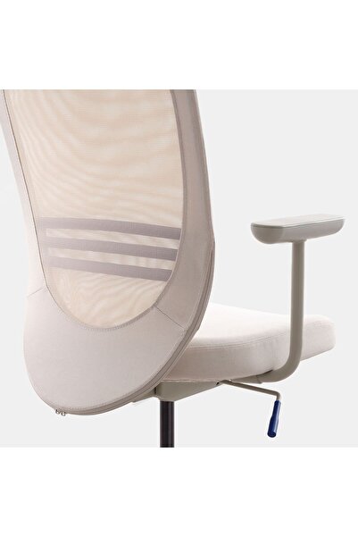 IKEA ergonomik çalışma sandalyesi, siyah-bej, kolçaklı