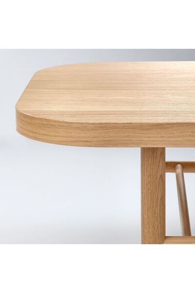 IKEA orta sehpa, meşe kaplama, 140x60 cm