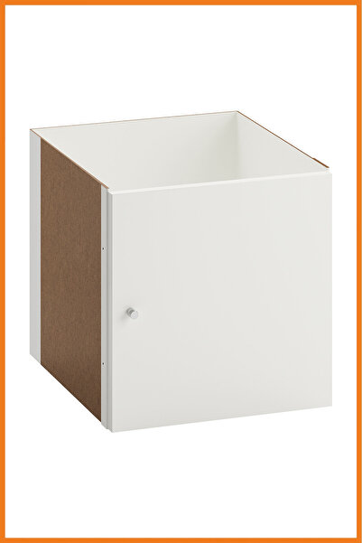 Alony Home Bibliotecă separatoare din PAL MDF alb - Piesă dulap cu raft, cu c...