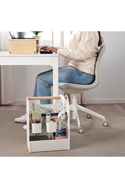 IKEA Masaüstü Düzenleyici Çok Amaçlı Organizer Masa Düzenleyici Dosyalık Beyaz 33x21x43 cm