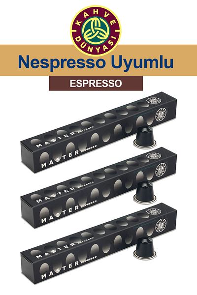 Kahve Dünyası 3 Espresso Capsules Coffee - Box of 10