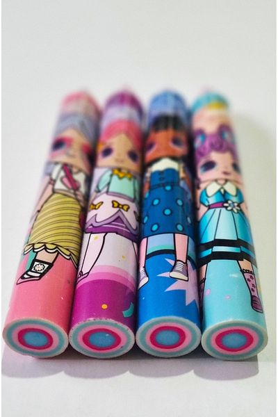 Modellino Pachet de 4 gumă de șters Pretty Lady Jumbo 15 cm Gumă de șters infinită fără consum Feel The Beat WX-99607