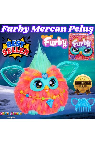Doğan Oyuncak Dünyası Coral Color Interactive Plush Furby Toy - Talking Furby