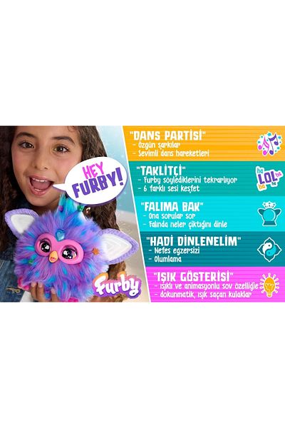 Doğan Oyuncak Dünyası Coral Color Interactive Plush Furby Toy - Talking Furby