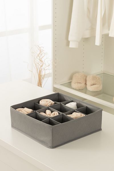 REKHOME Gray Children's Room Closet Drawer Underclothes Socks Organizer Honeycomb Accordion Organizer