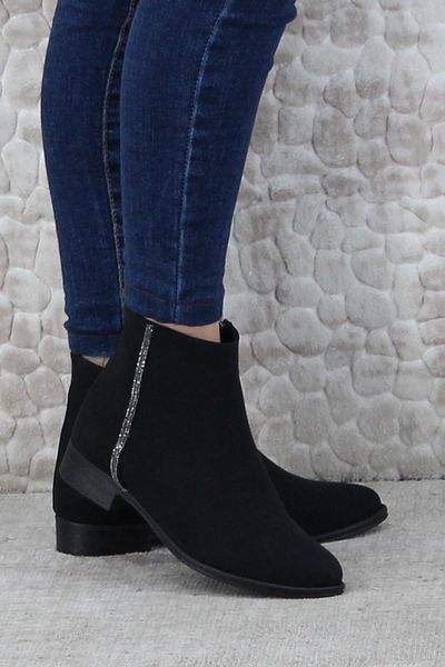 fort 4277 Comfortable Flexible Stone Detailed Warm Lining Women's Boots
