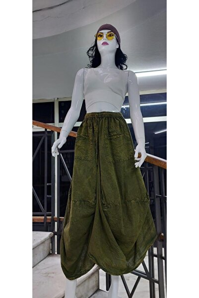 EREN STYLE Індійська етнічна шальвар-спідниця з кишенями