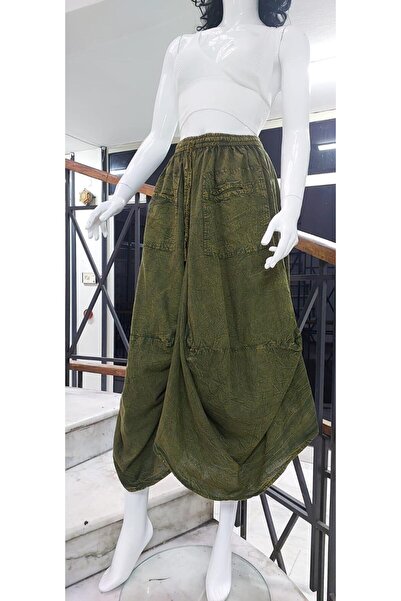 EREN STYLE Індійська етнічна шальвар-спідниця з кишенями