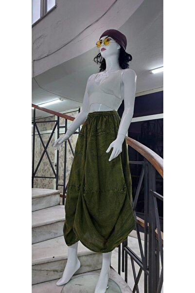 EREN STYLE Індійська етнічна шальвар-спідниця з кишенями