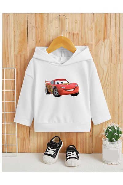 Massgai Hanorac cu glugă din bumbac special imprimat Mc Queen 95 pentru copii unisex