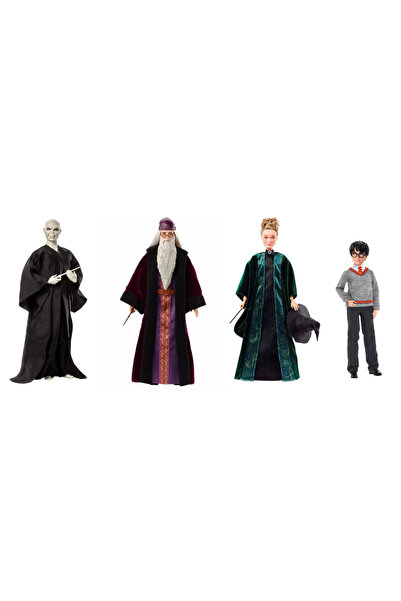 Harry Potter Figür Set - Lord Voldemort, Albus Dumbledore, Minerva Mcgonagall, Harry Potter