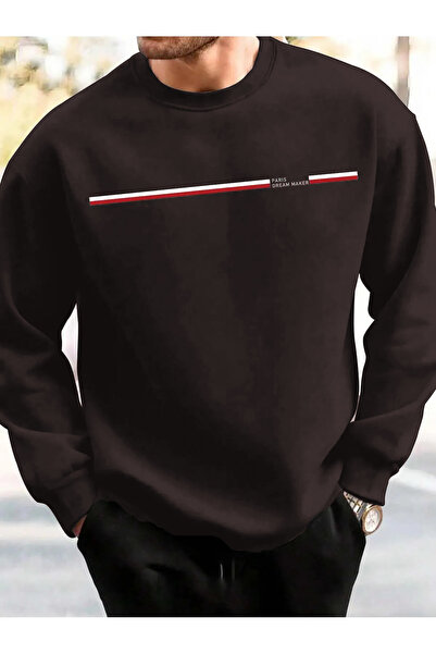 EVIus UNISEX Paris Dream Maker B cu imprimeu Confortabil și elegant Sweat tricou Ușor flexibil