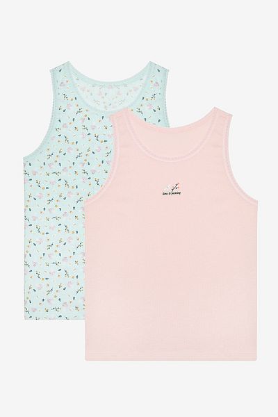Penti Girl's Mushroom 2-Piece Multicolor Tank Top