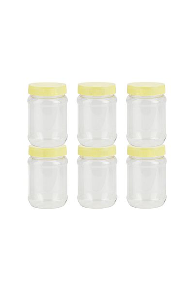 ROYALFORD Round Airtight PET Jar, RF11224, 500ml Set of 6