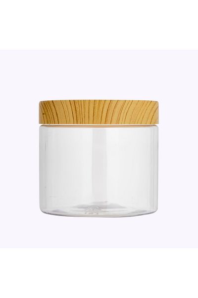 ROYALFORD Round Air-Tight PET Jar, 400ml Plastic Container, RF10506