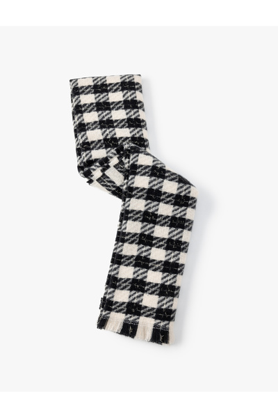 Koton Eșarfă în carouri cu ciucuri