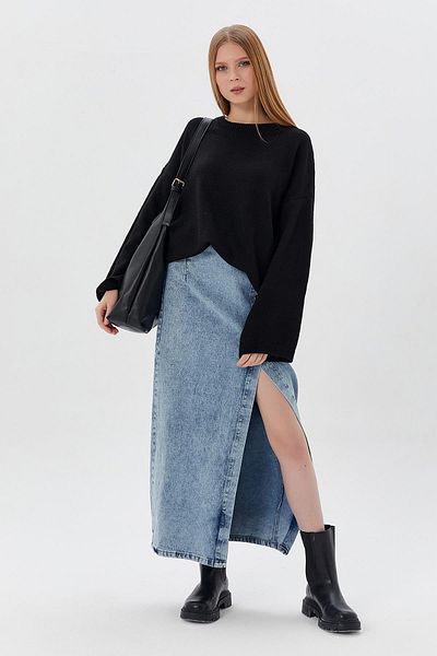 Shopping Shop Pulover oversize tricot negru